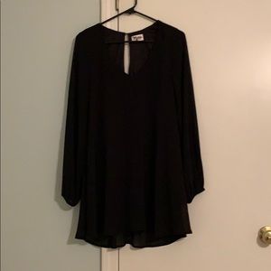 Black Show Me Your MuMu mini long sleeve dress